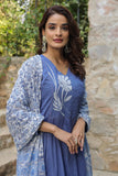 Linen Kurti With Embroidered Yoke (GFHBP)