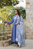 Linen Kurti With Embroidered Yoke (GFHBP)