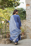 Linen Kurti With Embroidered Yoke (GFHBP)
