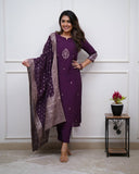 Chanderi Kurti Set (ROE)