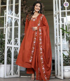 Rayon cotton chanderi kurti (ASC)