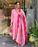 Viscose Chanderi Embroidered kurti (ASC)