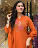 Rayon cotton chanderi kurti (ASC)