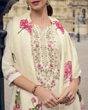 Viscose Jacquard Embroidered Kurta Set (ASC)