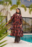 Sanganeri Print Anarkali Kurta Set (GFHBP)