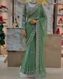 Faux Georgette Saree RO9746
