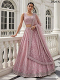 Pink Partywear Lehenga Choli With Dupatta (RO)