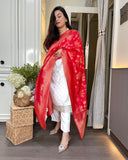 Viscose Chanderi Jaquard Kurta Set with Dupatta (ASC)