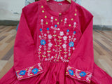 Heavy Embroidered Solid Cotton Kurti Set with Dupatta (GFHBP)