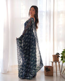 Designer Sequins Embroidery Saree (RO)