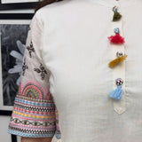 Cotton Flex Kurti Set with Sequins Embroidery (GFHBP)