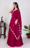 Premium Star Fox Georgette Embroidered Lehenga Set Royal Threads