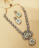 Original Pachi Kundan Necklace with Mop Work & Matching Earrings (RO)