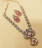 Original Pachi Kundan Necklace with Mop Work & Matching Earrings (RO)