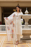 Elegant Viscose Chanderi Silk Kurta with Sequins and Embroidery Detailing (ASC)