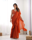 Faux Georgette KESH595 N56 Ready To Wear Saree