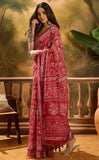 Cotton KESH553 125 Printed Cotton Linen Saree