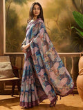 Linen KESH553 128 Silk Saree
