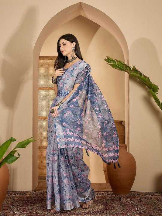 Cotton Designer Printed Saree