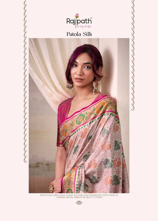 Patola Silk KESH416 RajPath AIRAAVAT Ready To Wear Saree