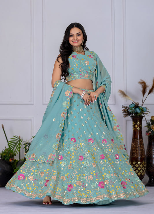 Royal threads lehenga collection Star Fox Georgette
