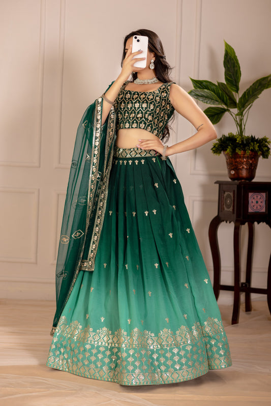 Royal threads lehenga collection Heavy Simmer Silk