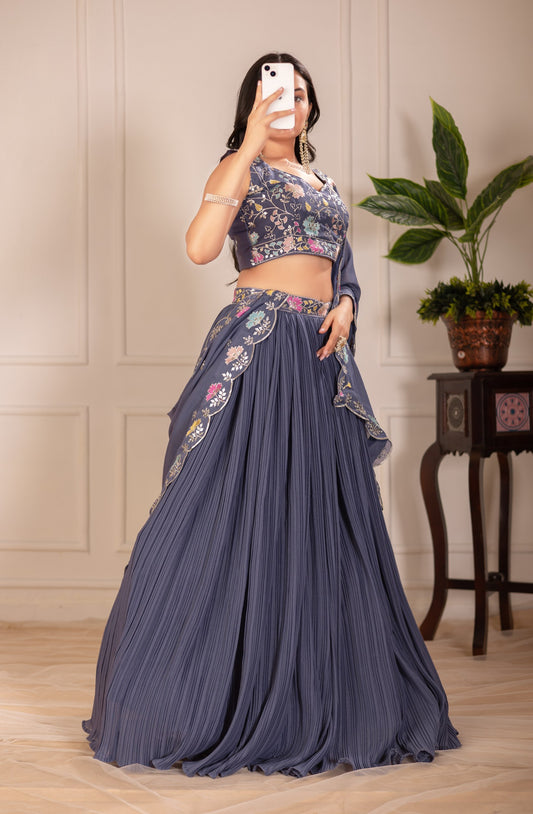 Royal threads lehenga collection Star Fox Georgette