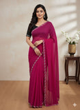 Georgette Silk Saree with Swarovski Work (RO)