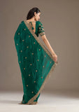 Satin Silk Saree with Sequins & Jari Dori Work (RO)