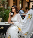 Pure Soft Georgette Silk Saree with Digital Floral Prints (RO)