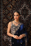 Designer Winter Velvet Saree with Sequence & Jari Embroidery (RO)