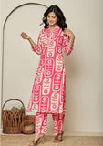Poly Rayon Top & Kurta Set with Digital Print (RO)