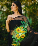 Premium Organza Saree with Handwork & Silk Blouse (RO)