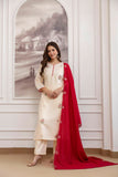 Chanderi & Vichitra Silk Embroidered Suit Set (RO)
