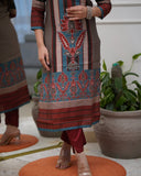 Rayon Kurta Set with Matching Pant and Printed Dupatta (RO)