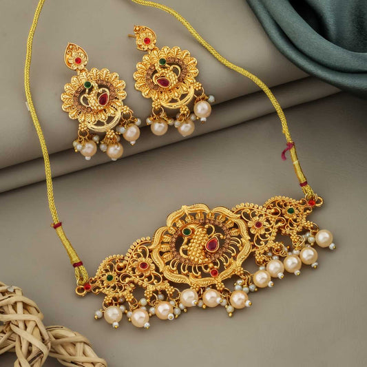 Brass KESH191 Choker Necklace KE-81255