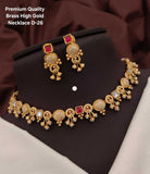 Brass Women's Choker Necklaces Kundan
