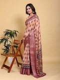 Cotton Jacquard KESH553 626 Printed Cotton Linen Saree