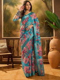 Linen KESH553 131 Party Wear Printed Saree