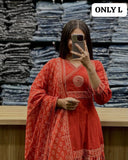 Anarkali Kurti With Beautiful Print & Flair cotton (ASC)