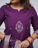 Chanderi Kurti Set (ROE)