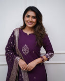 Chanderi Kurti Set (ROE)