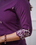 Chanderi Kurti Set (ROE)