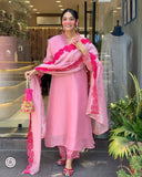 Viscose Chanderi Embroidered kurti (ASC)