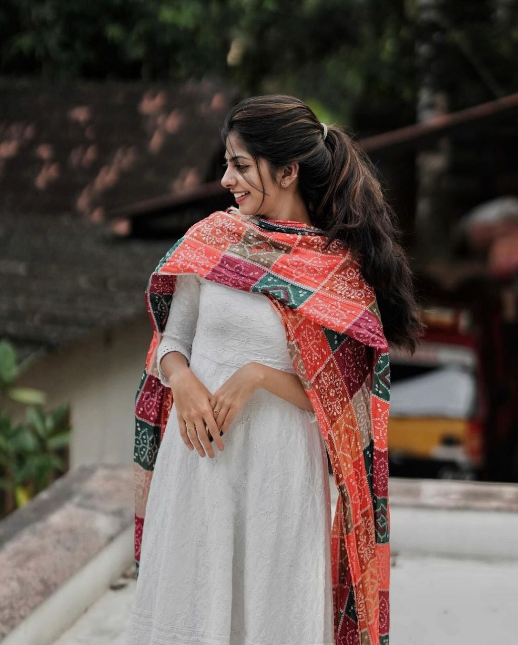 Chicken work long kurti (GFHBP)