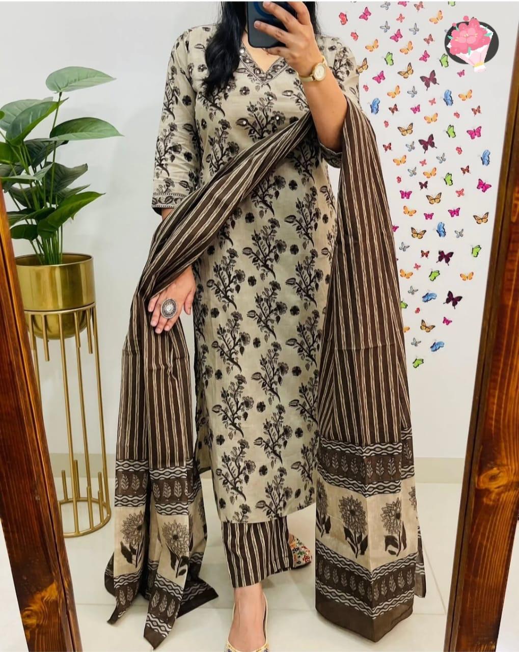 Pure Fine Heavy Cotton Kurti (GFHBP)