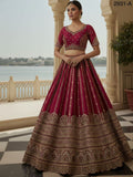 Embroidered Perfect Lehenga Choli With Double Dupatta (RO)