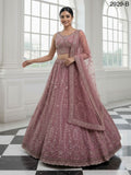 Pink Partywear Lehenga Choli With Dupatta (RO)