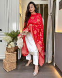 Viscose Chanderi Jaquard Kurta Set with Dupatta (ASC)