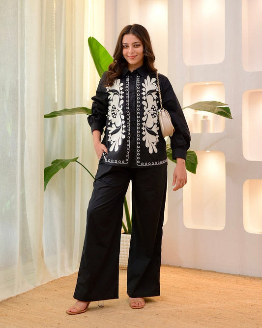 Premium Cotton Coord Set with Embroidery (GFHBP)